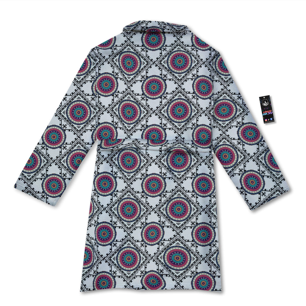 Inspired Native Indian Print Pattern Bathrobe-grizzshop