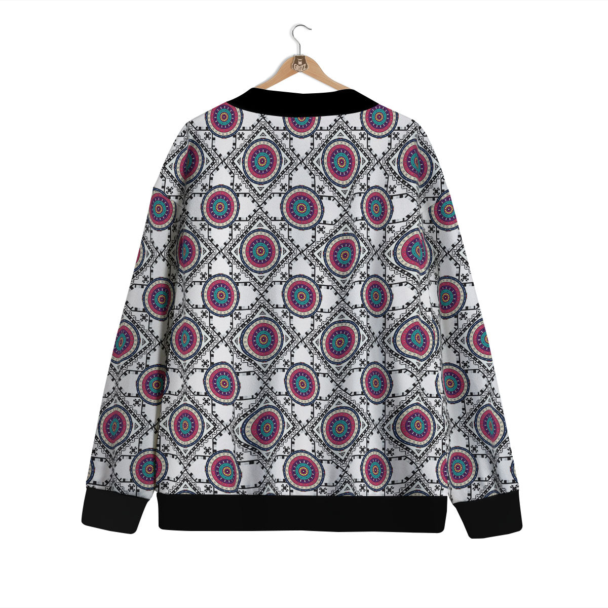 Inspired Native Indian Print Pattern Cardigan-grizzshop
