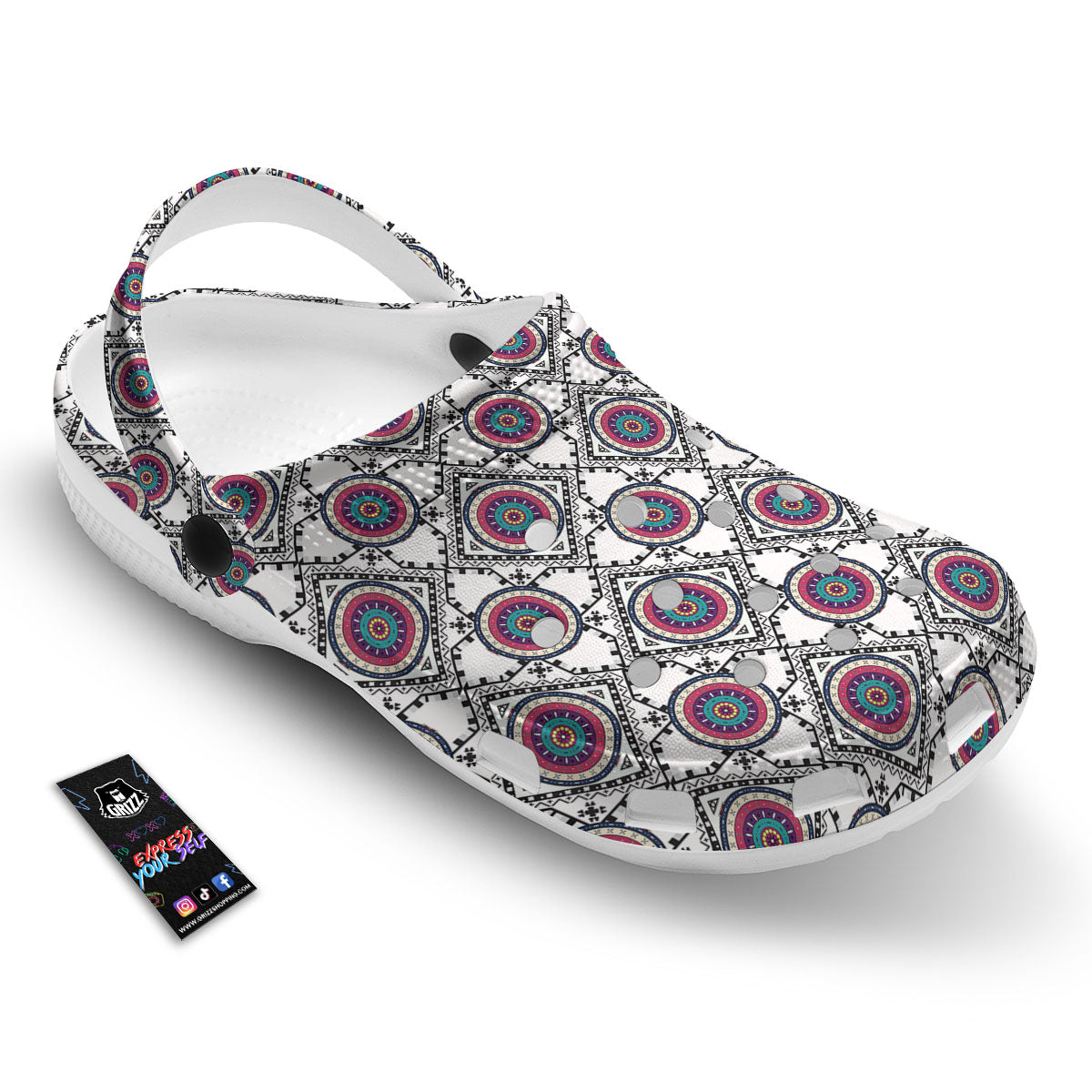 Inspired Native Indian Print Pattern Clog-grizzshop