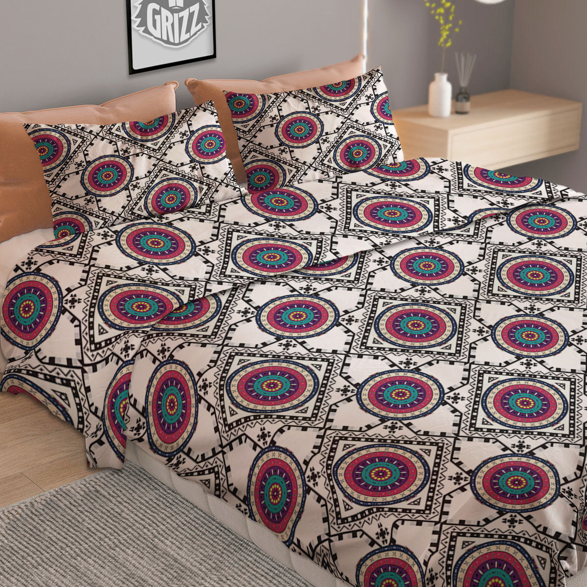 Inspired Native Indian Print Pattern Duvet Cover Bedding Set