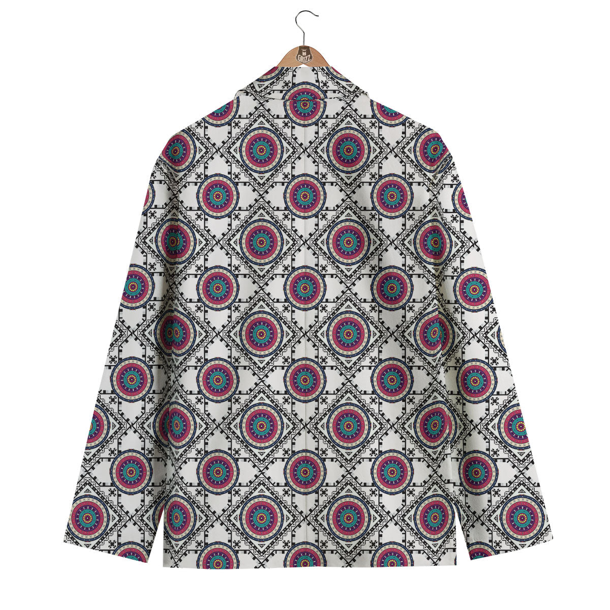 Inspired Native Indian Print Pattern Men's Blazer-grizzshop