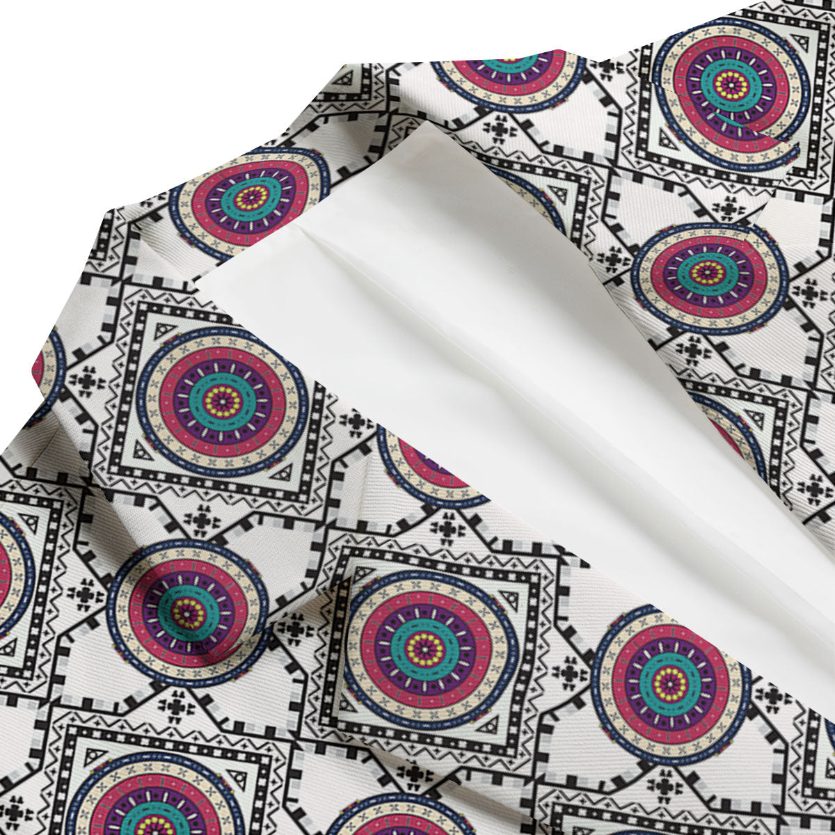 Inspired Native Indian Print Pattern Men's Blazer-grizzshop