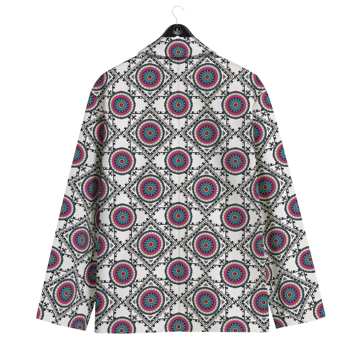 Inspired Native Indian Print Pattern Men's Sport Coat-grizzshop