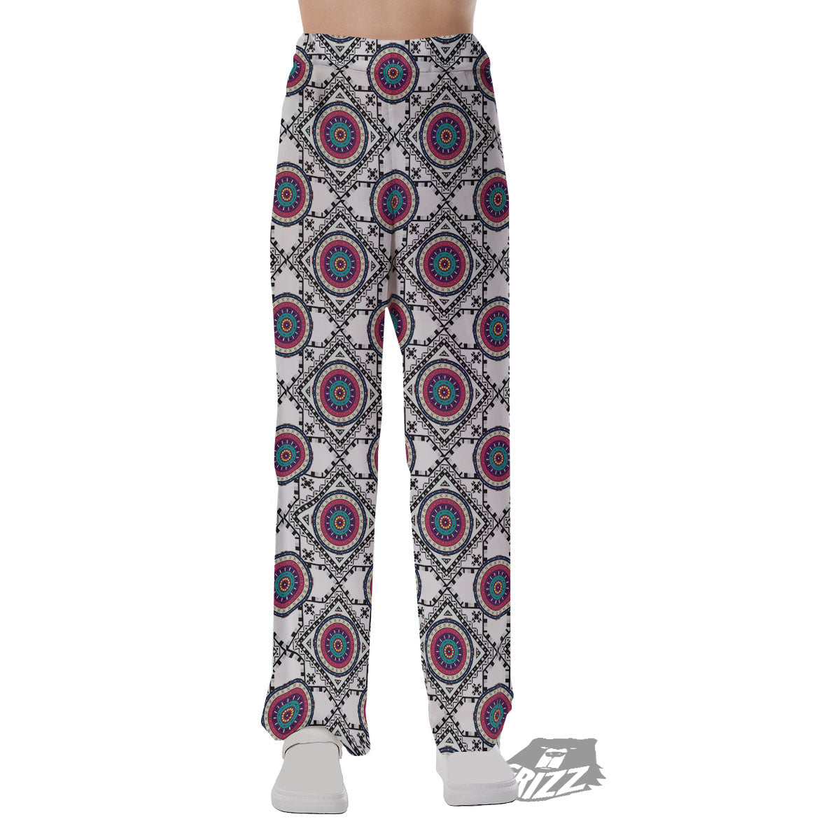 Inspired Native Indian Print Pattern Pajama Pants-grizzshop