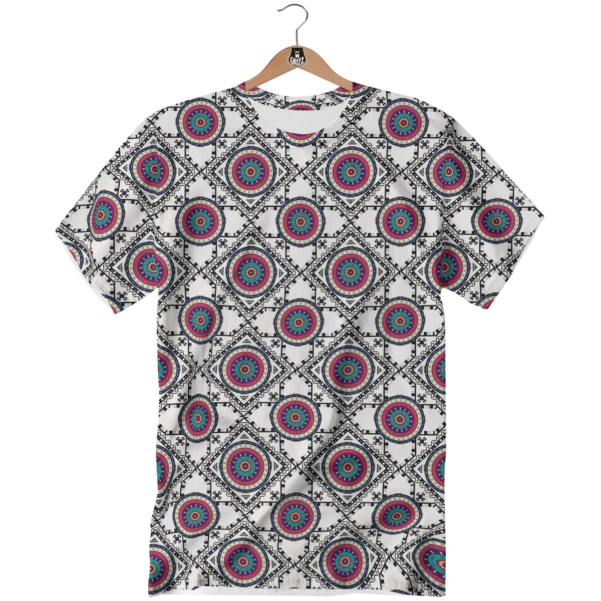 Inspired Native Indian Print Pattern T-Shirt-grizzshop
