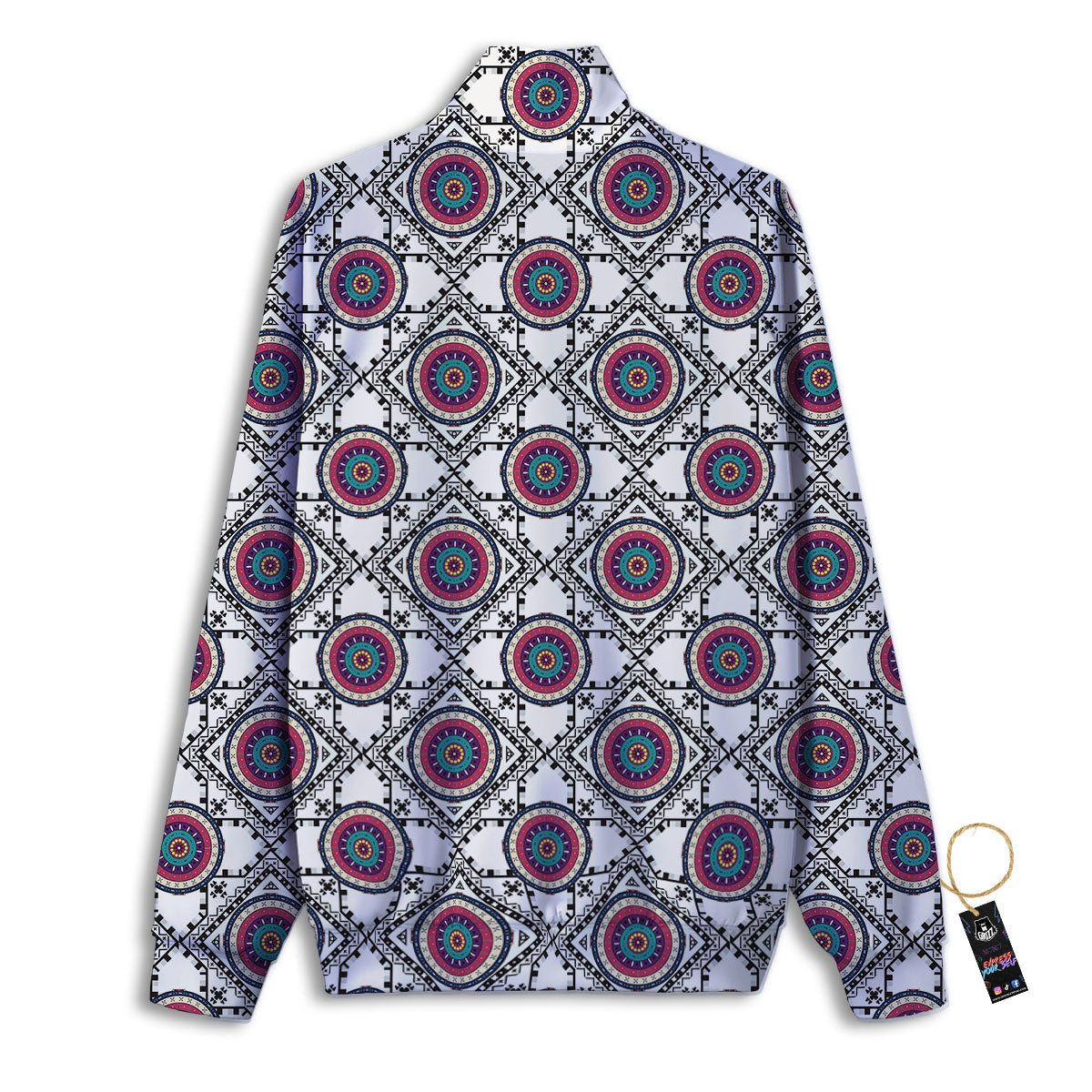 Inspired Native Indian Print Pattern Track Jacket-grizzshop