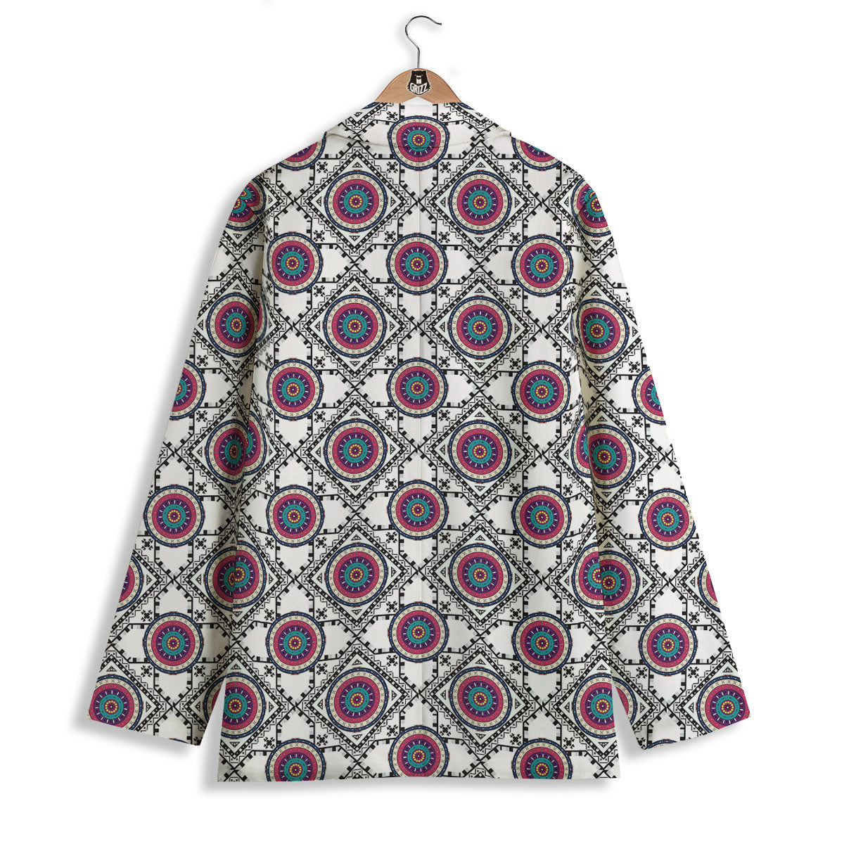 Inspired Native Indian Print Pattern Women's Blazer-grizzshop