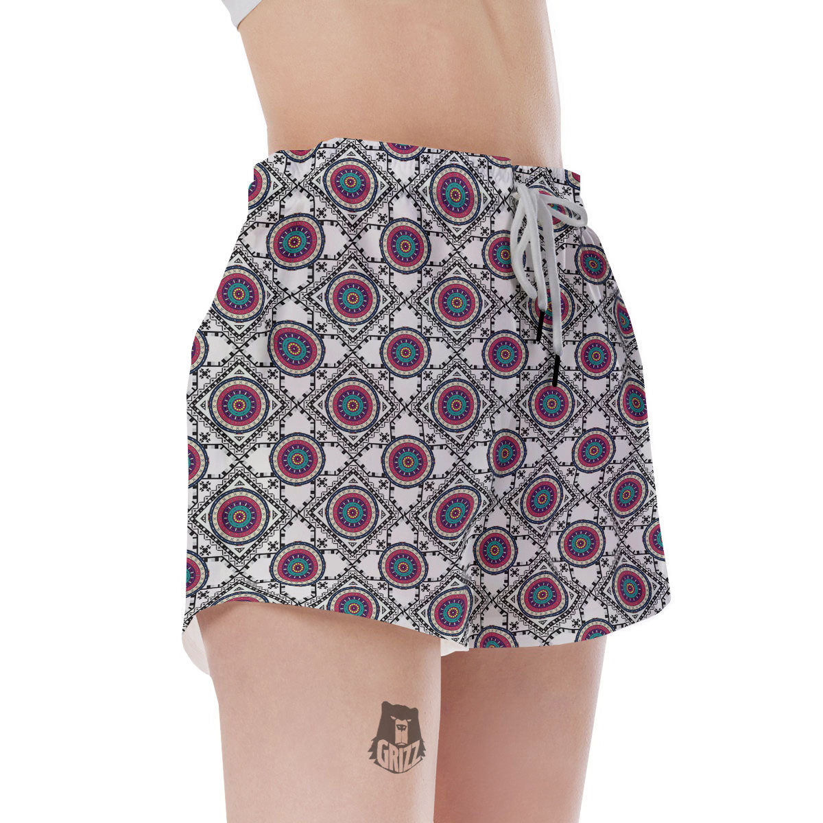 Inspired Native Indian Print Pattern Women's Shorts-grizzshop