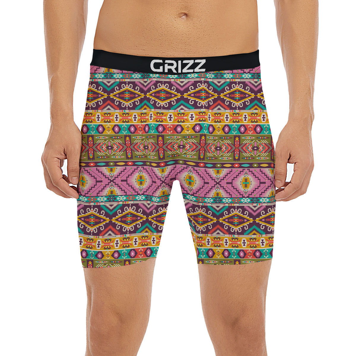 Inspired Native Print Pattern Boxer Briefs-grizzshop