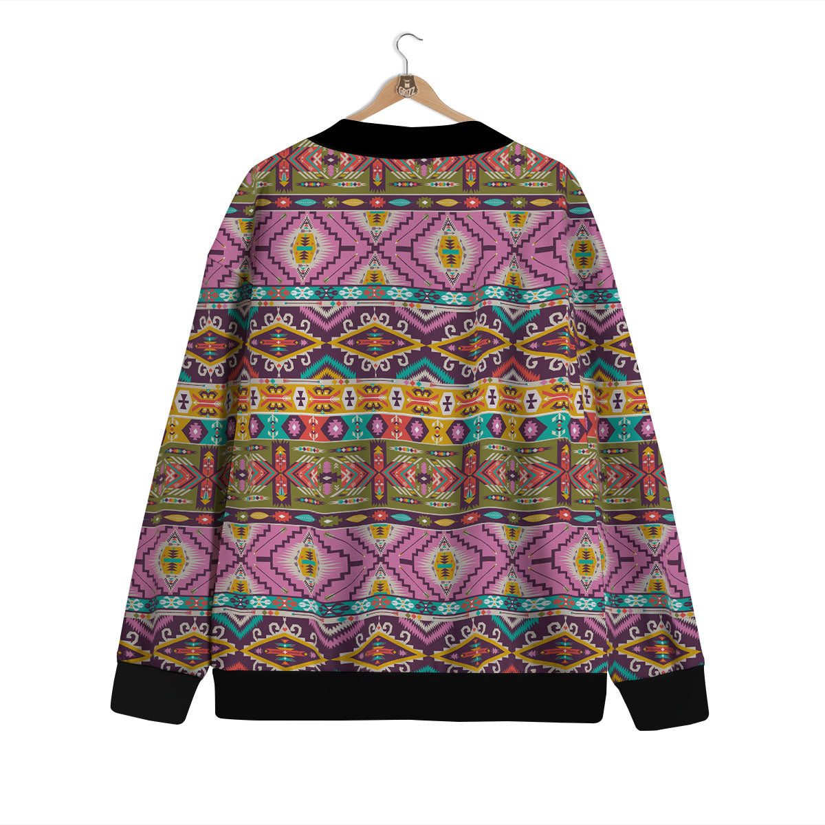 Inspired Native Print Pattern Cardigan-grizzshop