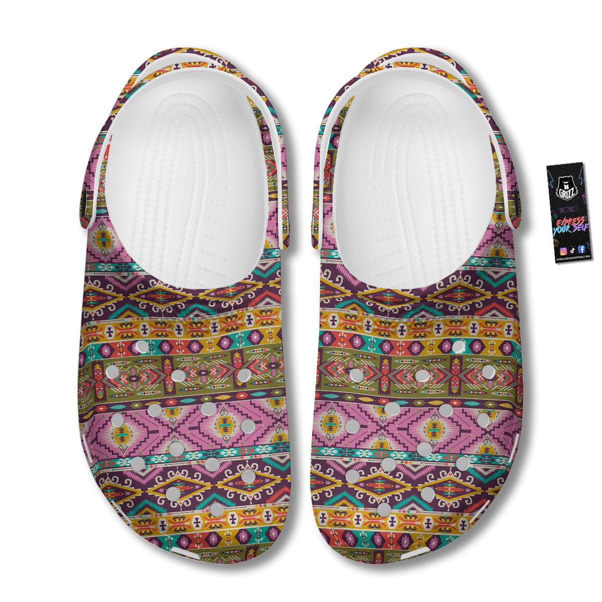 Inspired Native Print Pattern Clog-grizzshop
