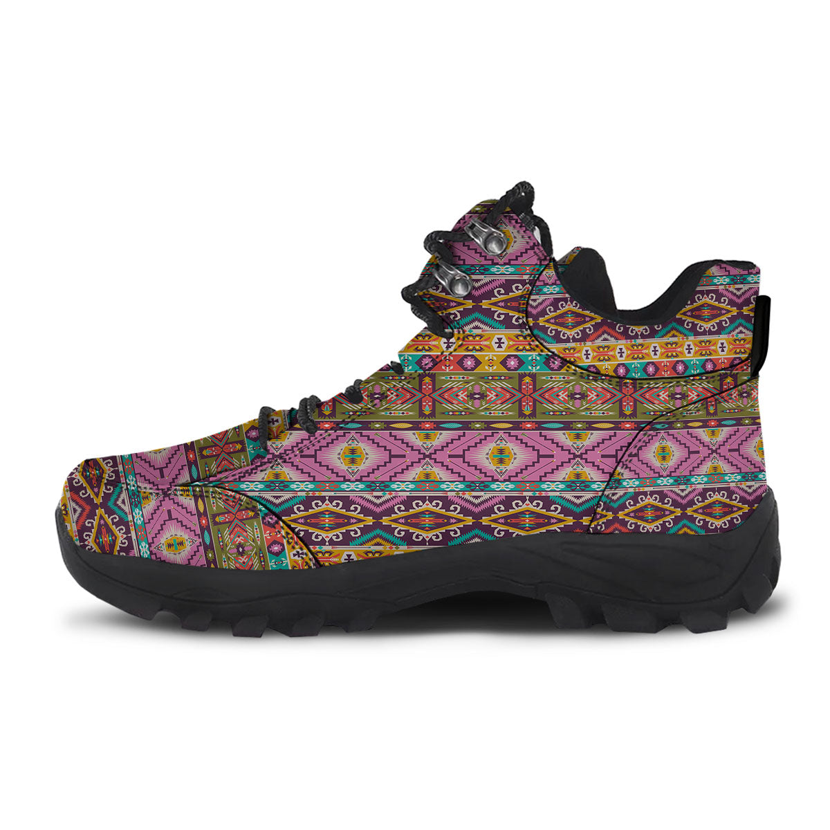 Inspired Native Print Pattern Hiking Shoes-grizzshop