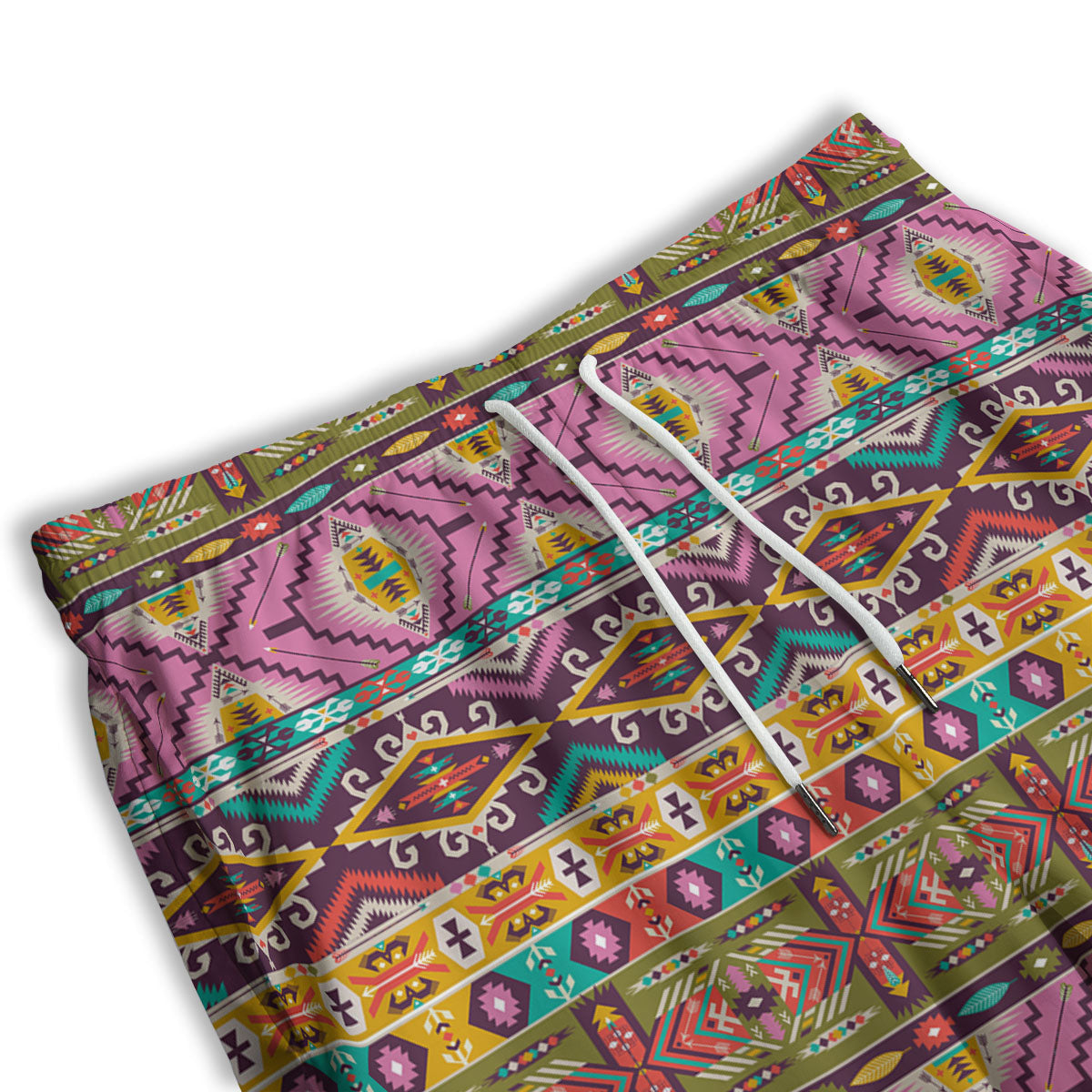 Inspired Native Print Pattern Men's Athletic Shorts-grizzshop