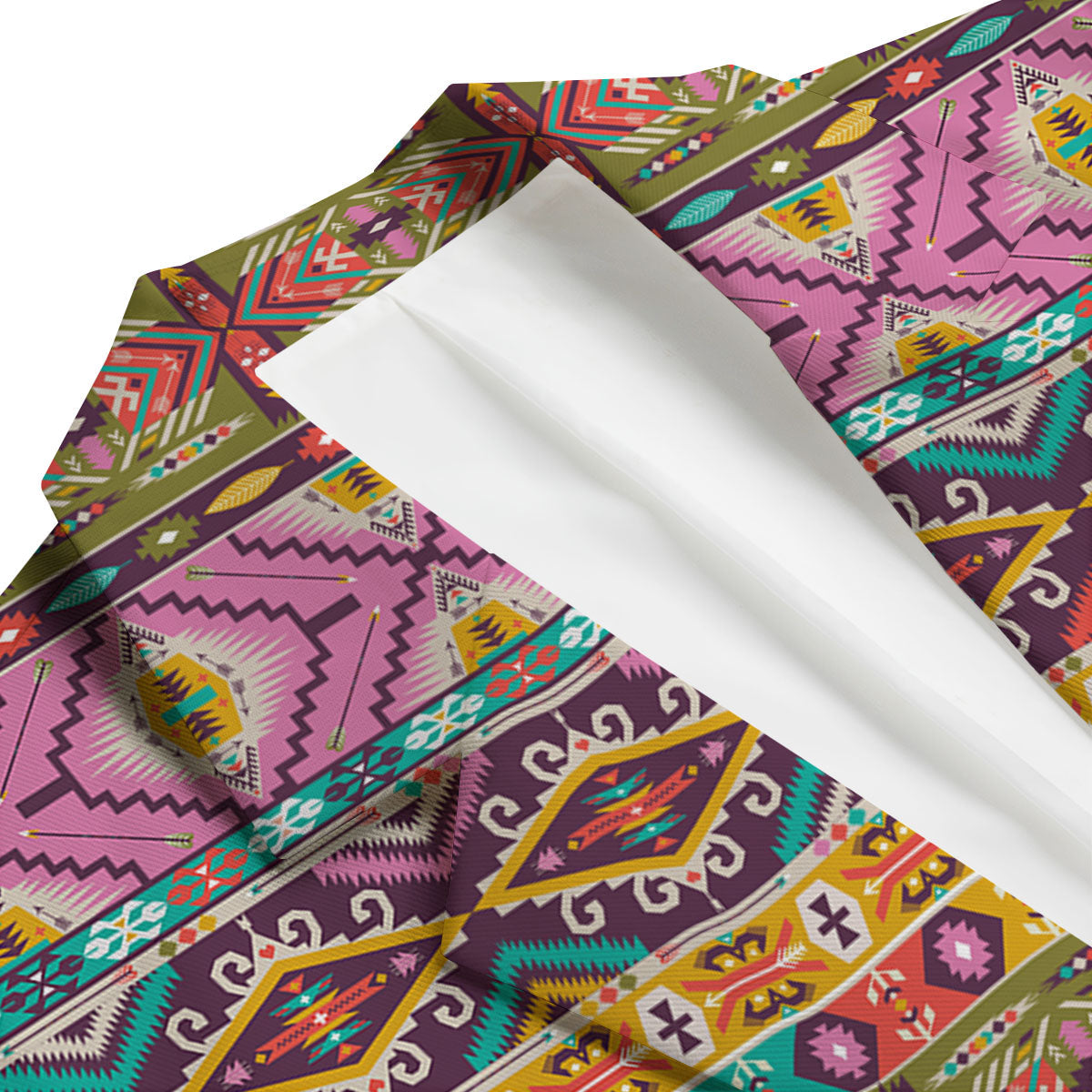 Inspired Native Print Pattern Men's Blazer-grizzshop