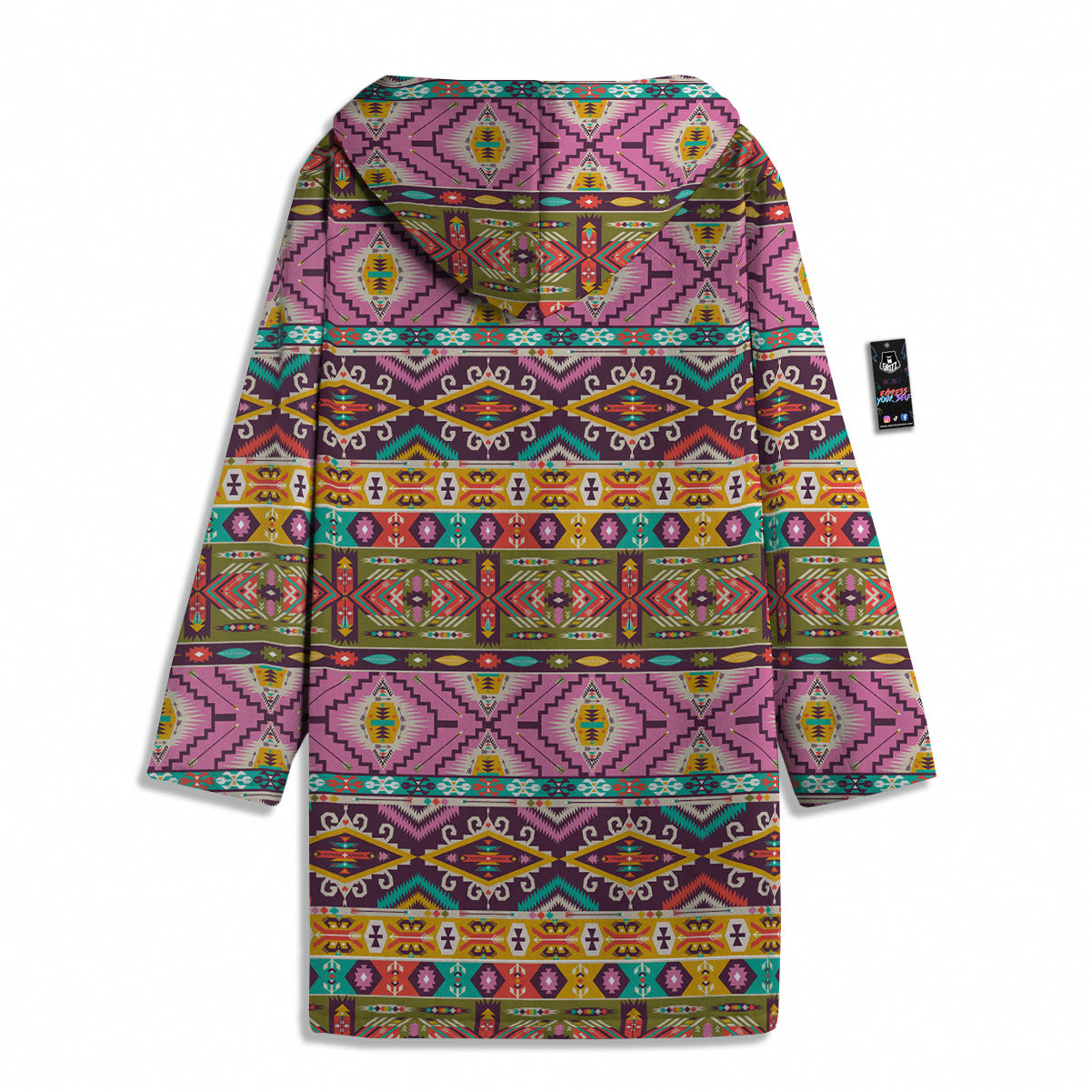 Inspired Native Print Pattern Men's Windbreaker Jacket-grizzshop