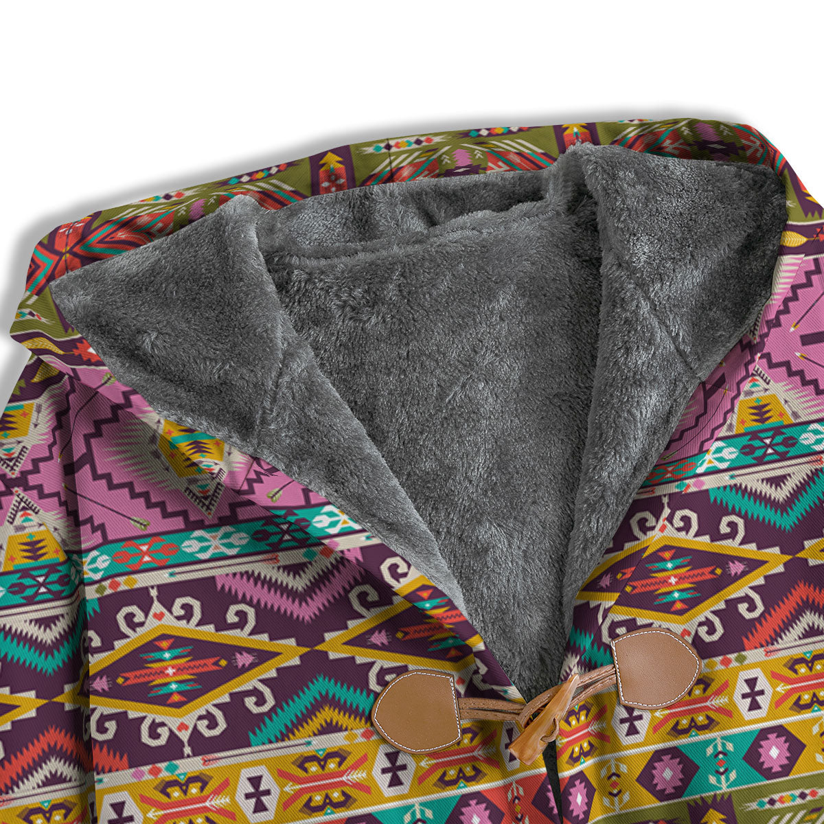 Inspired Native Print Pattern Men's Windbreaker Jacket-grizzshop