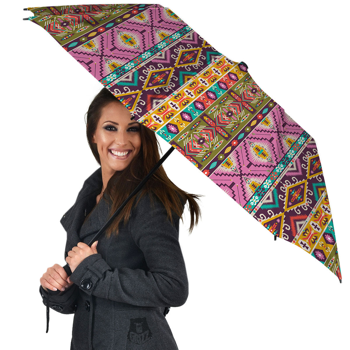Inspired Native Print Pattern Umbrella-grizzshop
