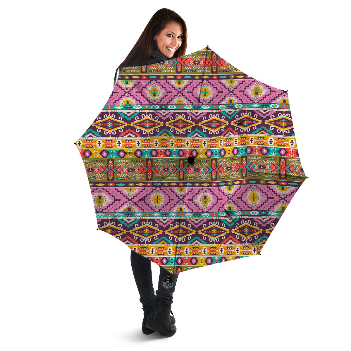 Inspired Native Print Pattern Umbrella-grizzshop