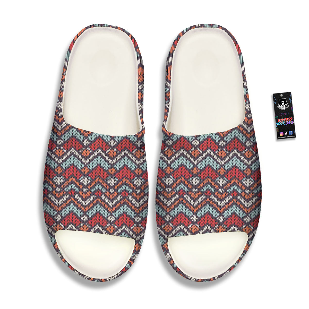 Inspired Native Tribal Print Pattern Sandals-grizzshop