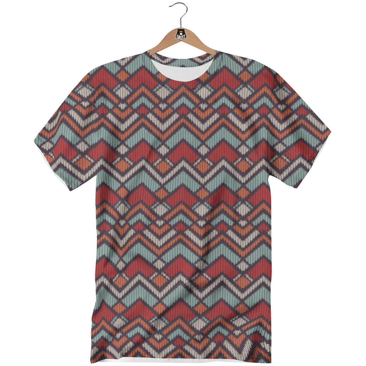 Inspired Native Tribal Print Pattern T-Shirt-grizzshop