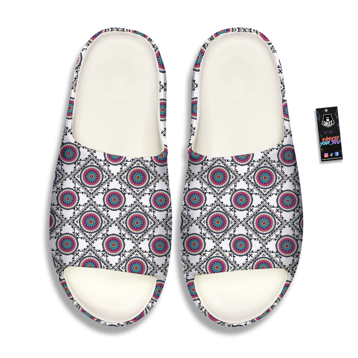 Inspired Native Indian Print Pattern Sandals-grizzshop