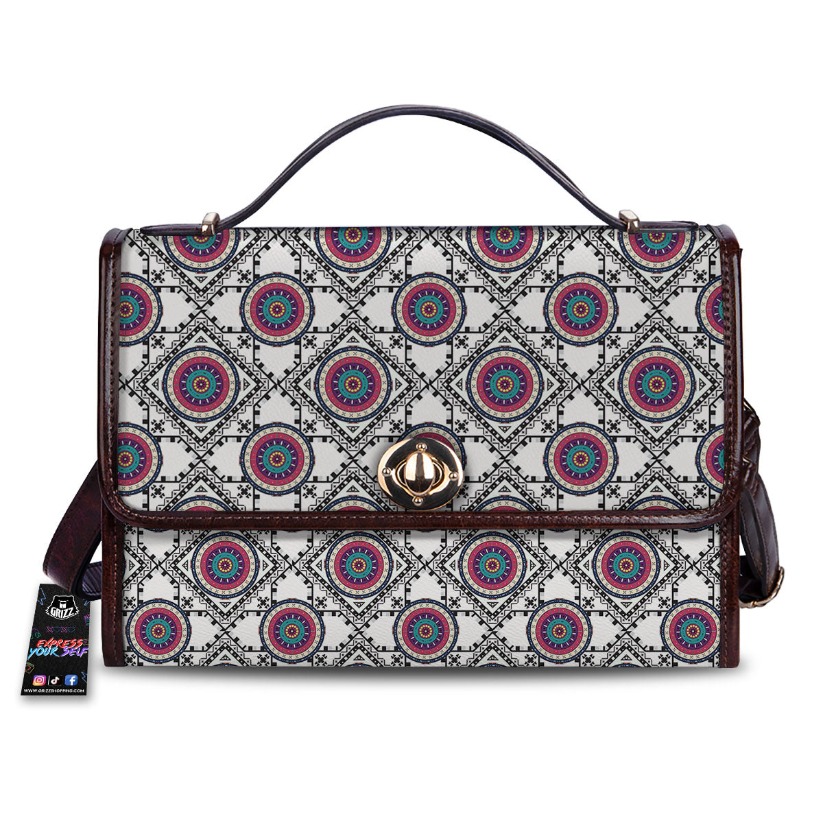 Inspired Native Indian Print Pattern Women's Satchel Bag