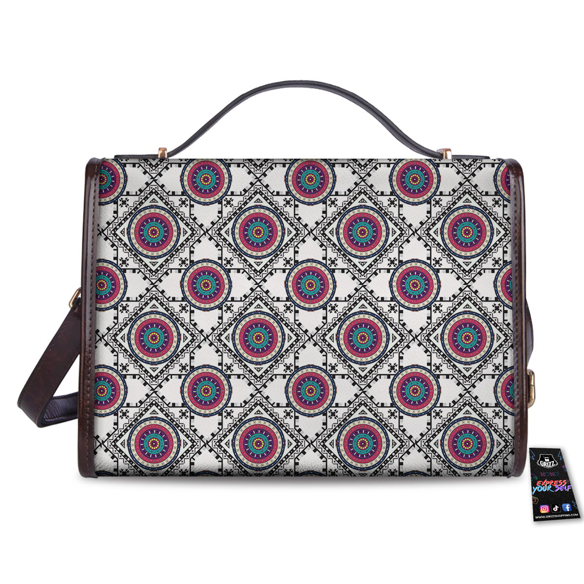 Inspired Native Indian Print Pattern Women's Satchel Bag
