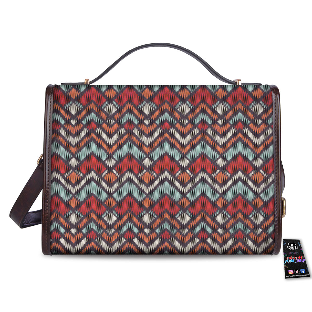 Inspired Native Tribal Print Pattern Women's Satchel Bag