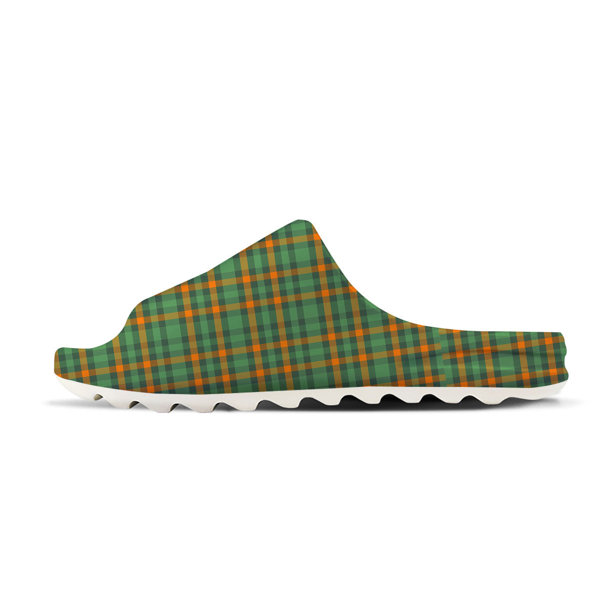 Irish Plaid Themed Print Pattern Sandals-grizzshop