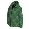 Irish Tartan Saint Patrick's Day Print Pattern Down Jacket-grizzshop