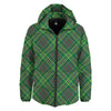 Irish Tartan Saint Patrick's Day Print Pattern Down Jacket-grizzshop