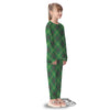 Irish Tartan Saint Patrick's Day Print Pattern Kid's Pajamas-grizzshop