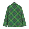 Irish Tartan Saint Patrick's Day Print Pattern Men's Sport Coat-grizzshop