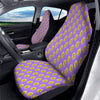 Isometric Gold Dollar Print Pattern Car Seat Covers-grizzshop