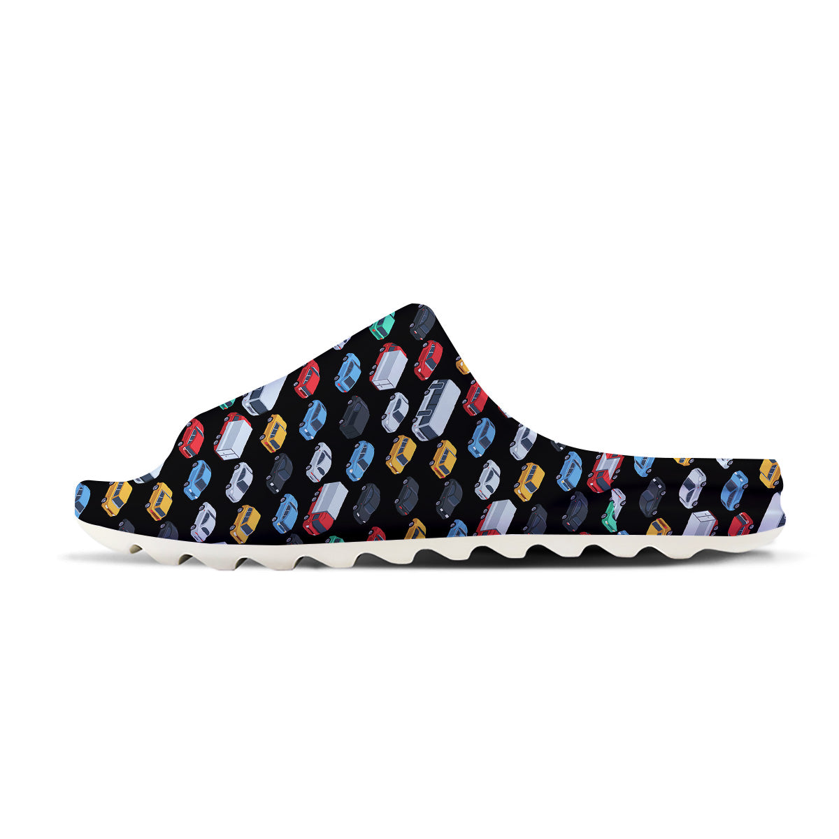 Isometric Cars Colorful Print Pattern Sandals-grizzshop