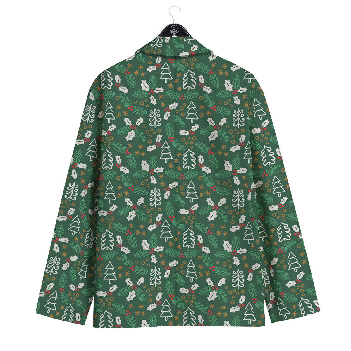 Ivy Leaf Christmas Print Pattern Men's Sport Coat-grizzshop