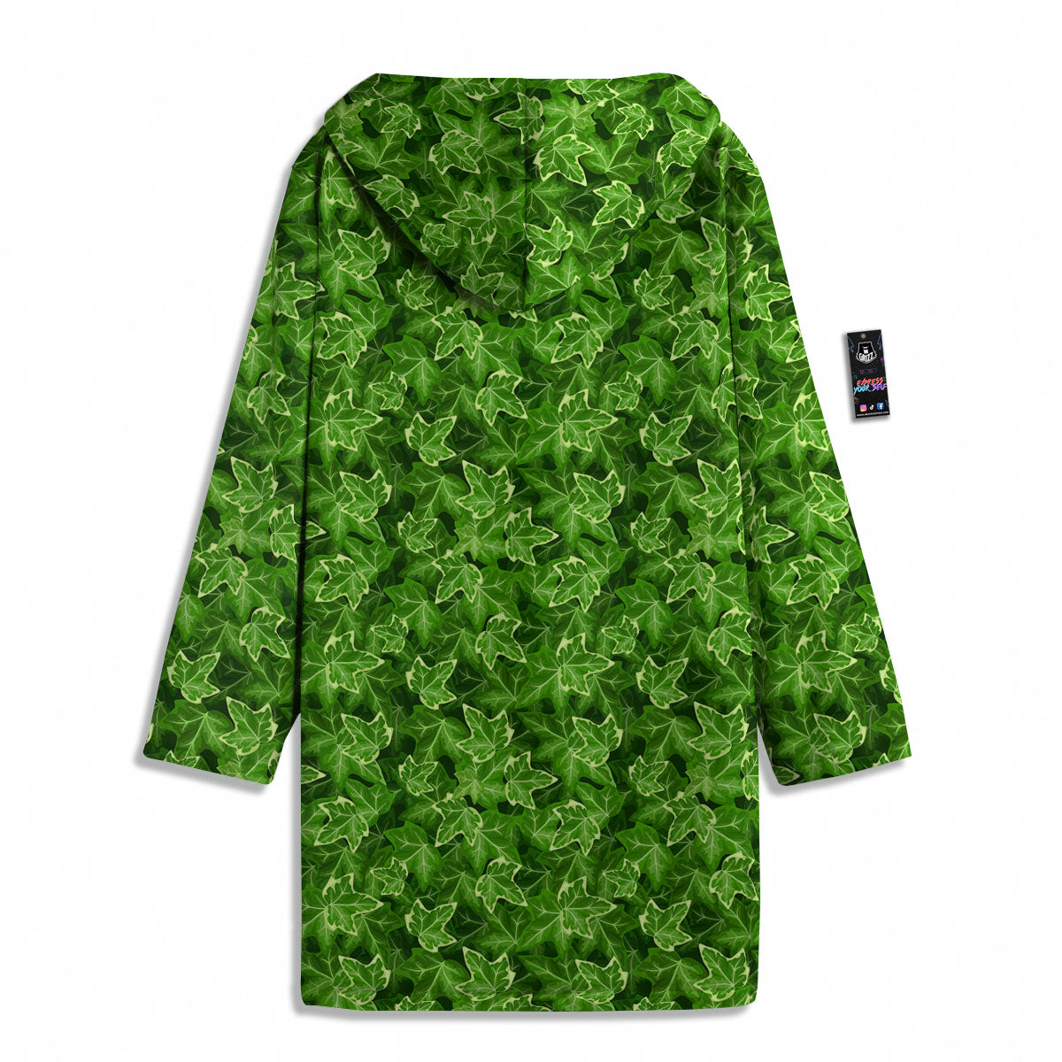 Ivy Leaf Green Print Pattern Men's Windbreaker Jacket-grizzshop