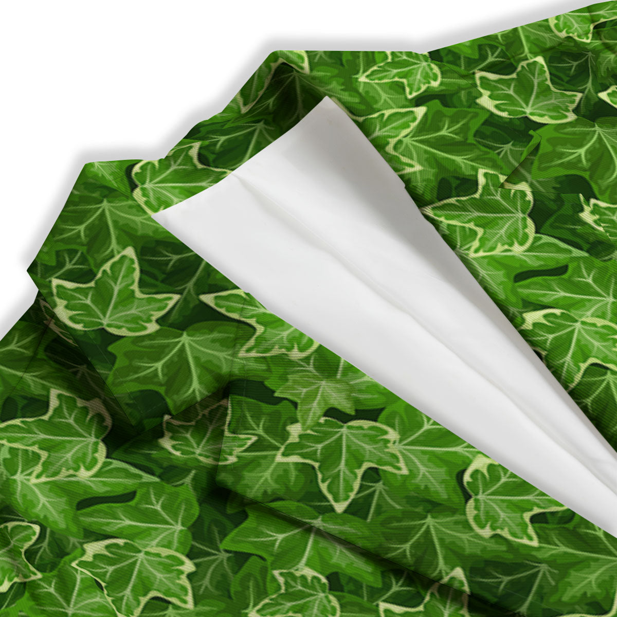 Ivy Leaf Green Print Pattern Women's Blazer-grizzshop