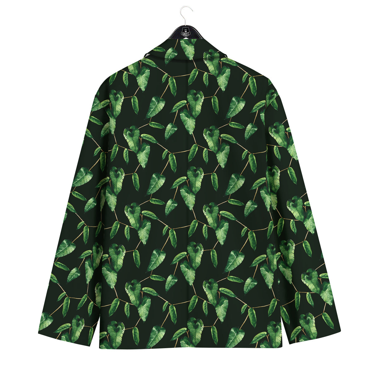 Ivy Leaf Watercolor Print Pattern Men's Sport Coat-grizzshop