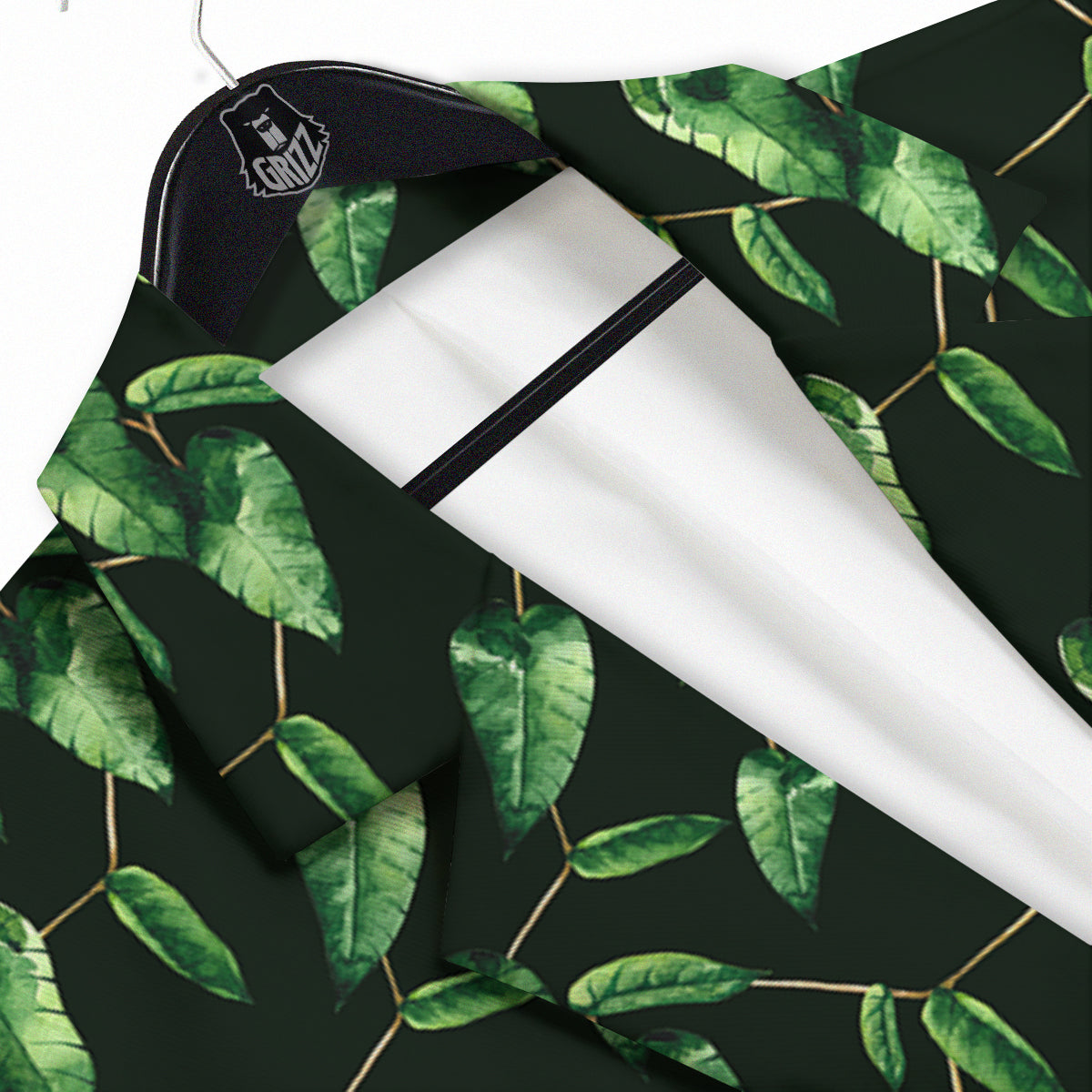Ivy Leaf Watercolor Print Pattern Men's Sport Coat-grizzshop