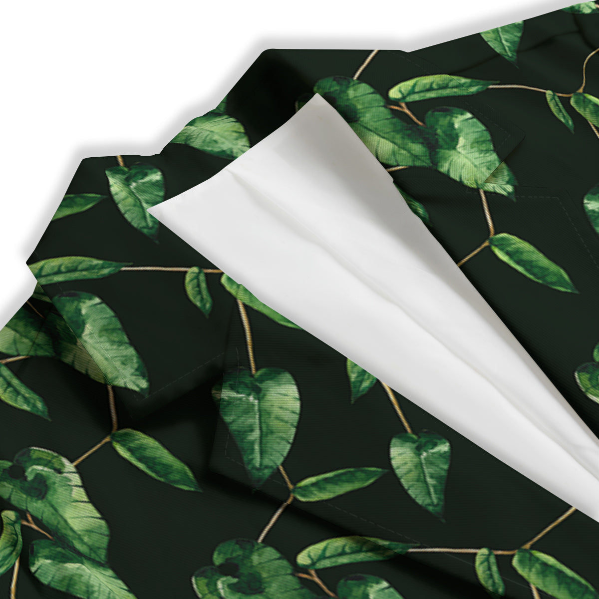 Ivy Leaf Watercolor Print Pattern Women's Blazer-grizzshop