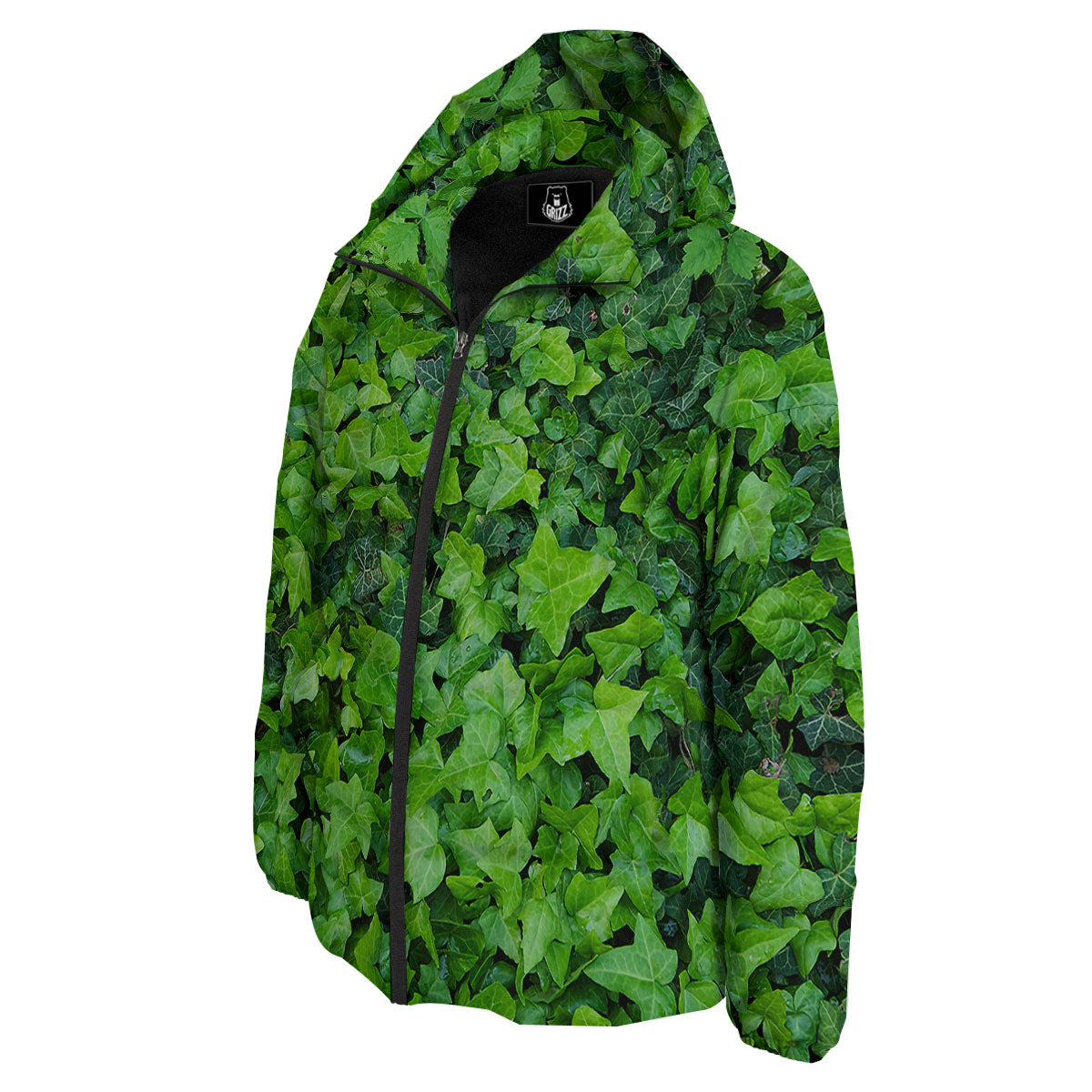 Ivy Wall Green Print Down Jacket-grizzshop