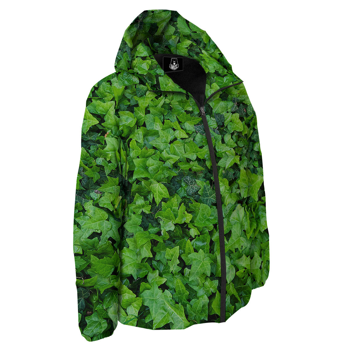 Ivy Wall Green Print Down Jacket-grizzshop