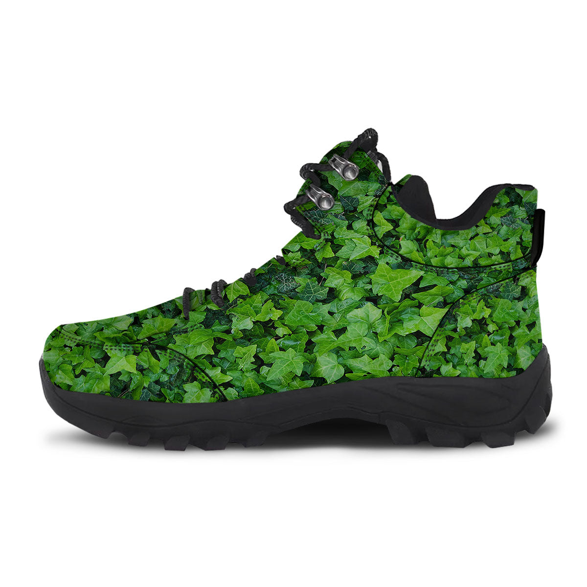 Ivy Wall Green Print Hiking Shoes-grizzshop