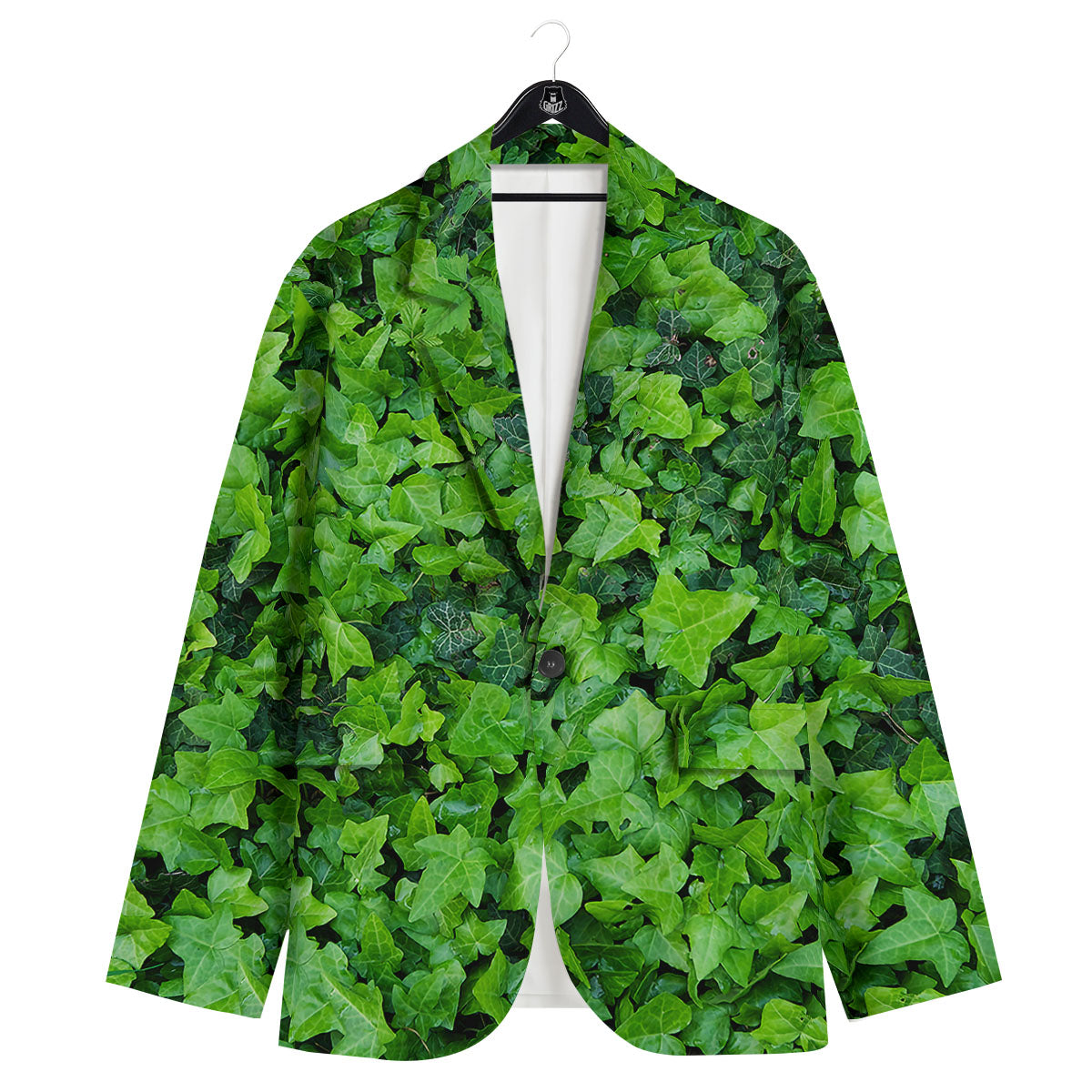 Ivy Wall Green Print Men's Sport Coat-grizzshop