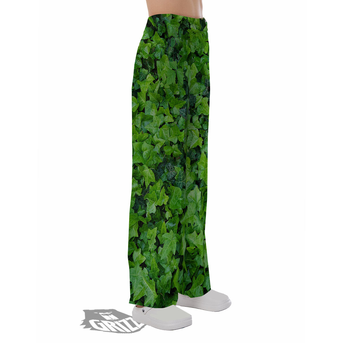 Ivy Wall Green Print Pajama Pants-grizzshop