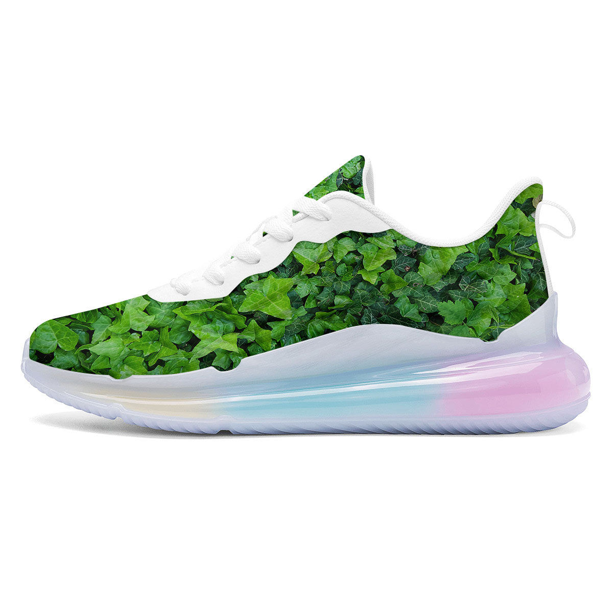 Ivy Wall Green Print Running Sneakers-grizzshop