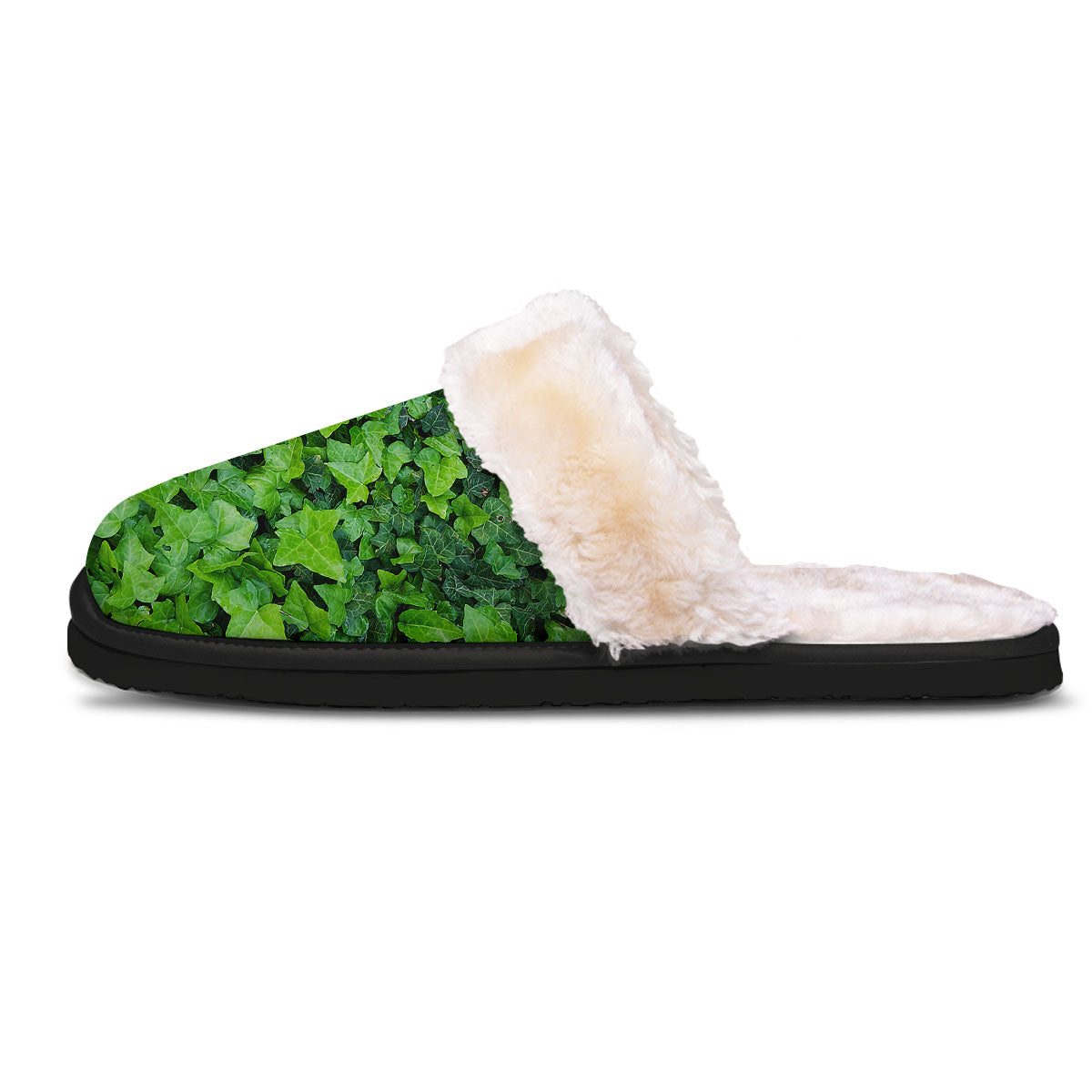 Ivy Wall Green Print Slippers-grizzshop