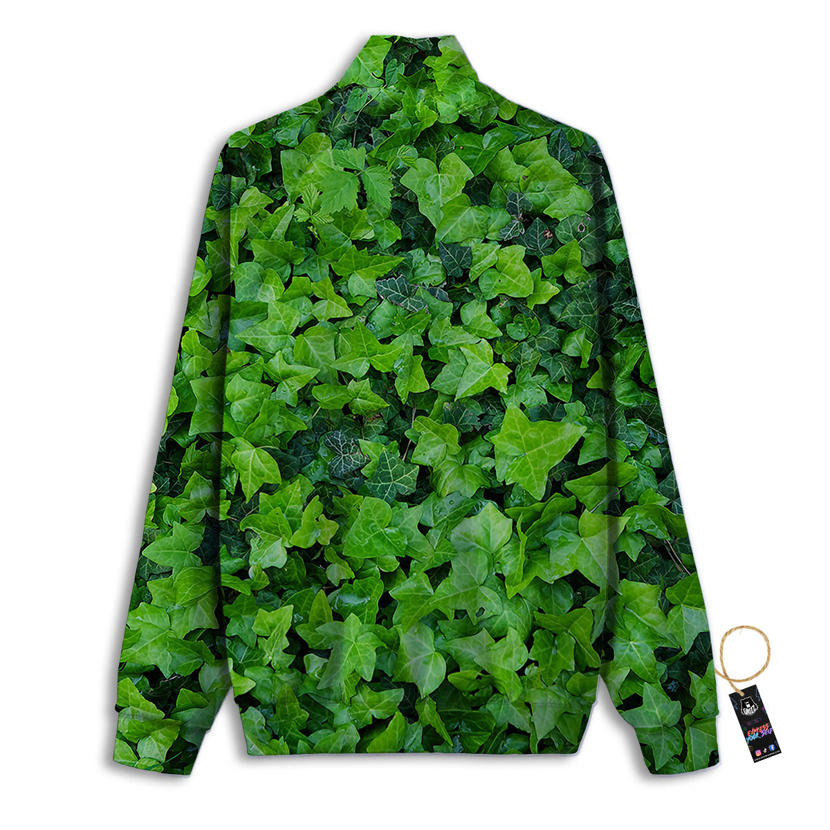 Ivy Wall Green Print Track Jacket-grizzshop