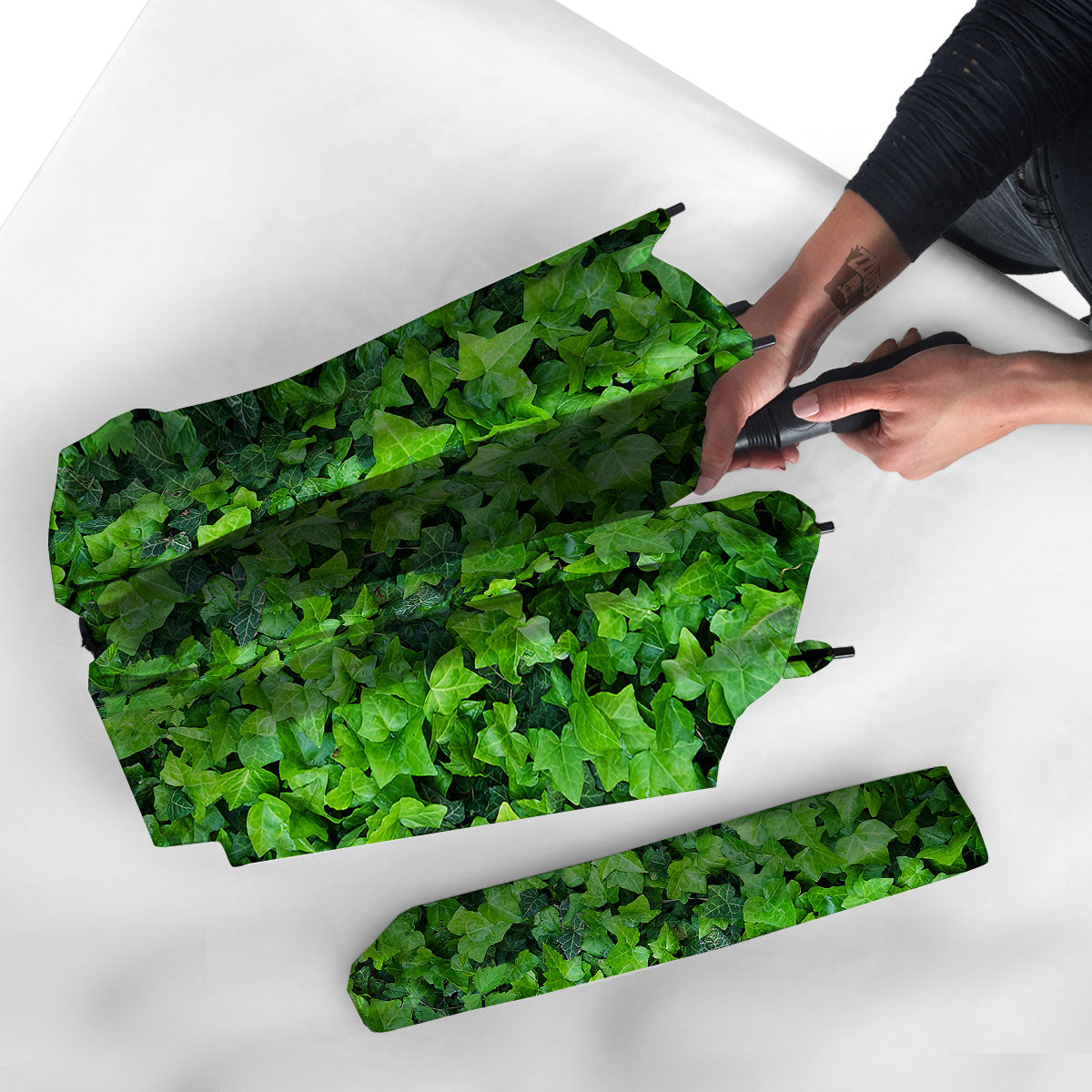 Ivy Wall Green Print Umbrella-grizzshop